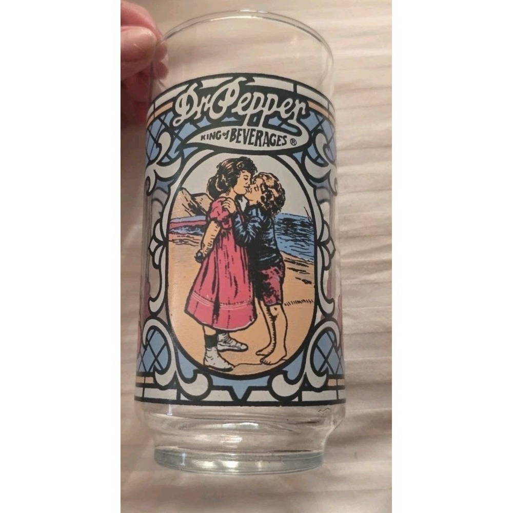 Dr. Pepper Vintage‎ '70's Cherub's Kiss 12 Ounce Drinking Glass